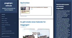 Desktop Screenshot of goeggingen-online.de