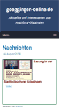 Mobile Screenshot of goeggingen-online.de